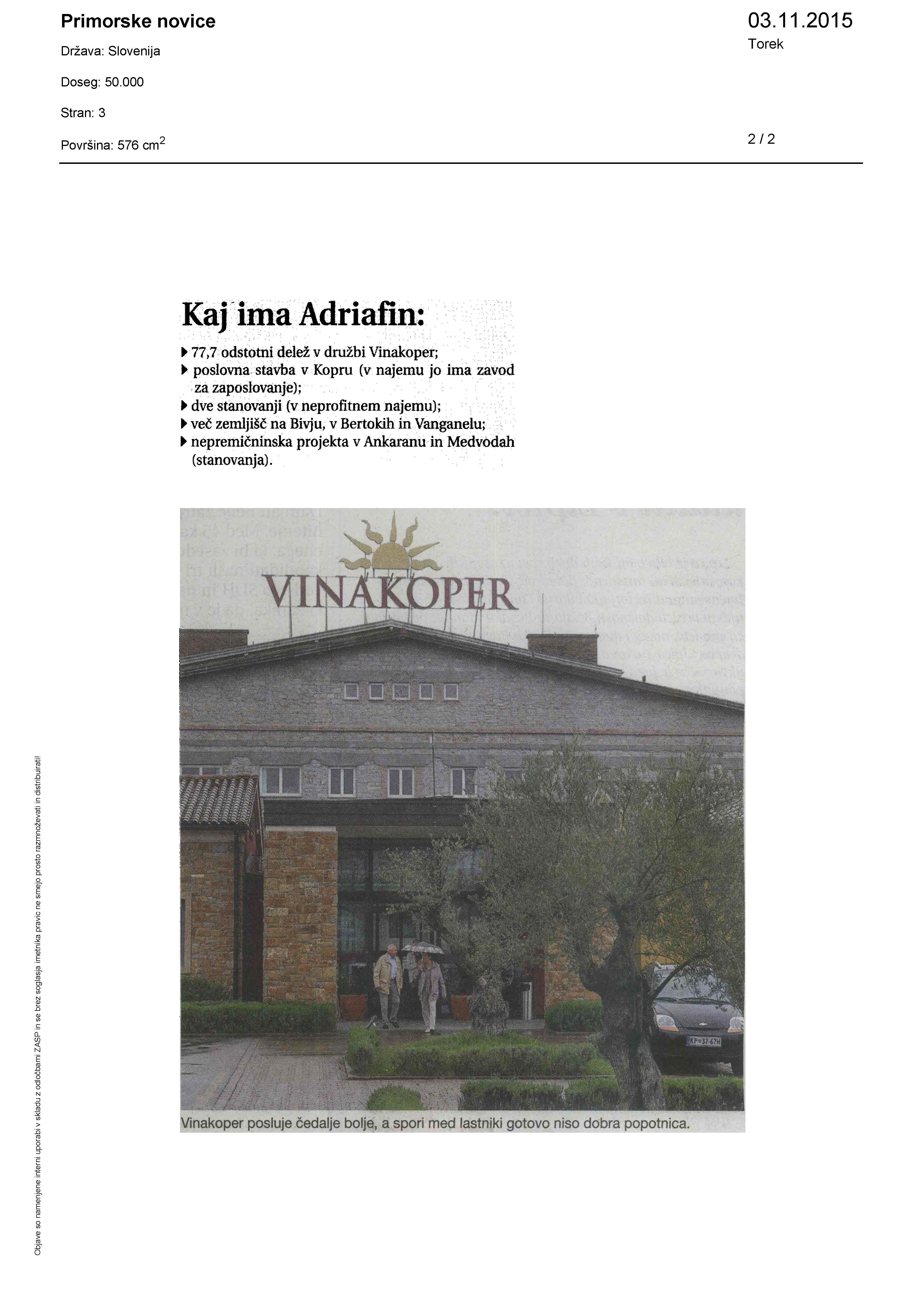 Mišič- 2,5 milijona za polovico večinskega lastnika Vinakopra Page_2